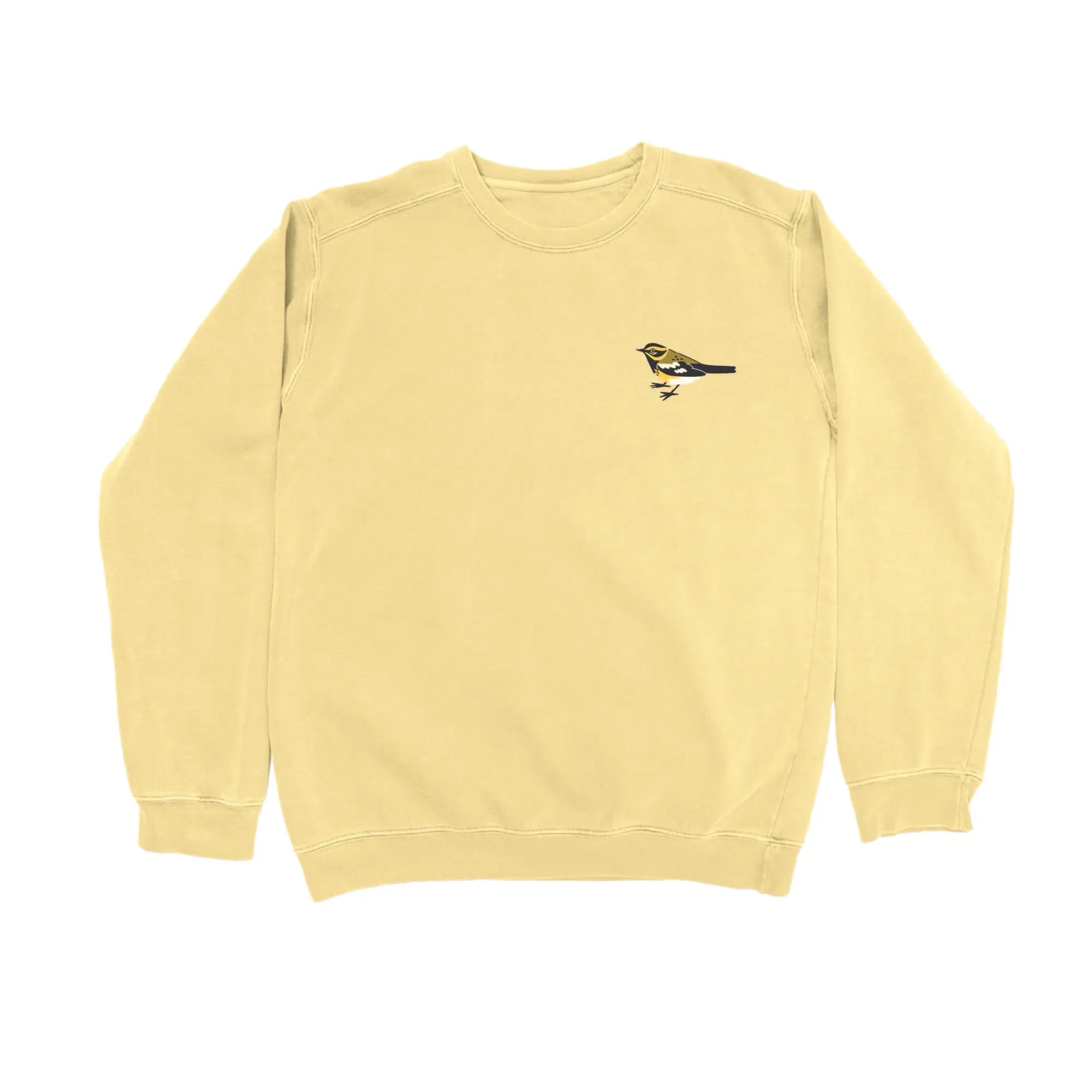 Townsend's Warbler Embroidered Sweatshirt sold by Bird Collective