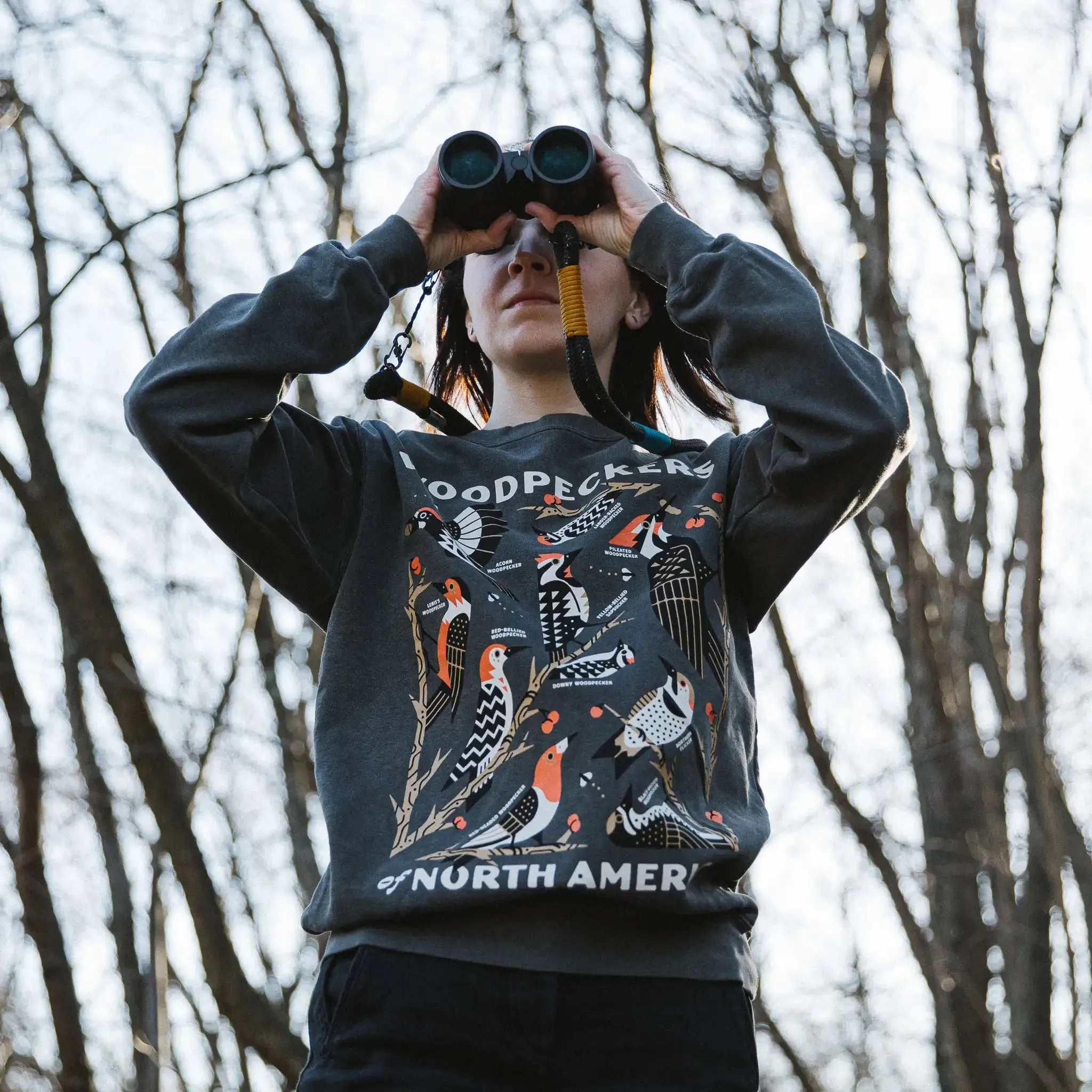 Woodpeckers of North America Sweatshirt sold by Bird Collective product image thumbnail 5