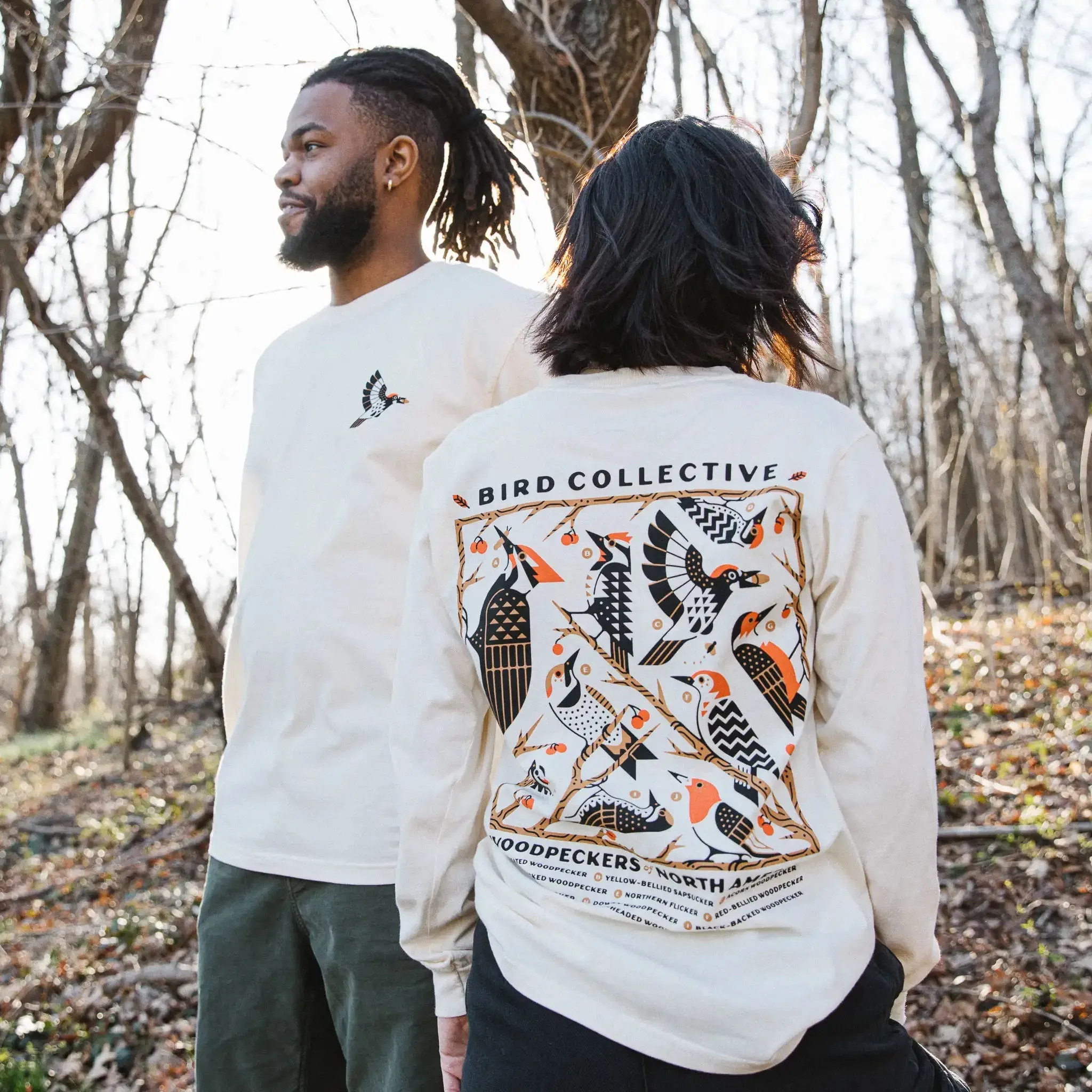 Woodpeckers of North America Long Sleeve Tee sold by Bird Collective product image thumbnail 5