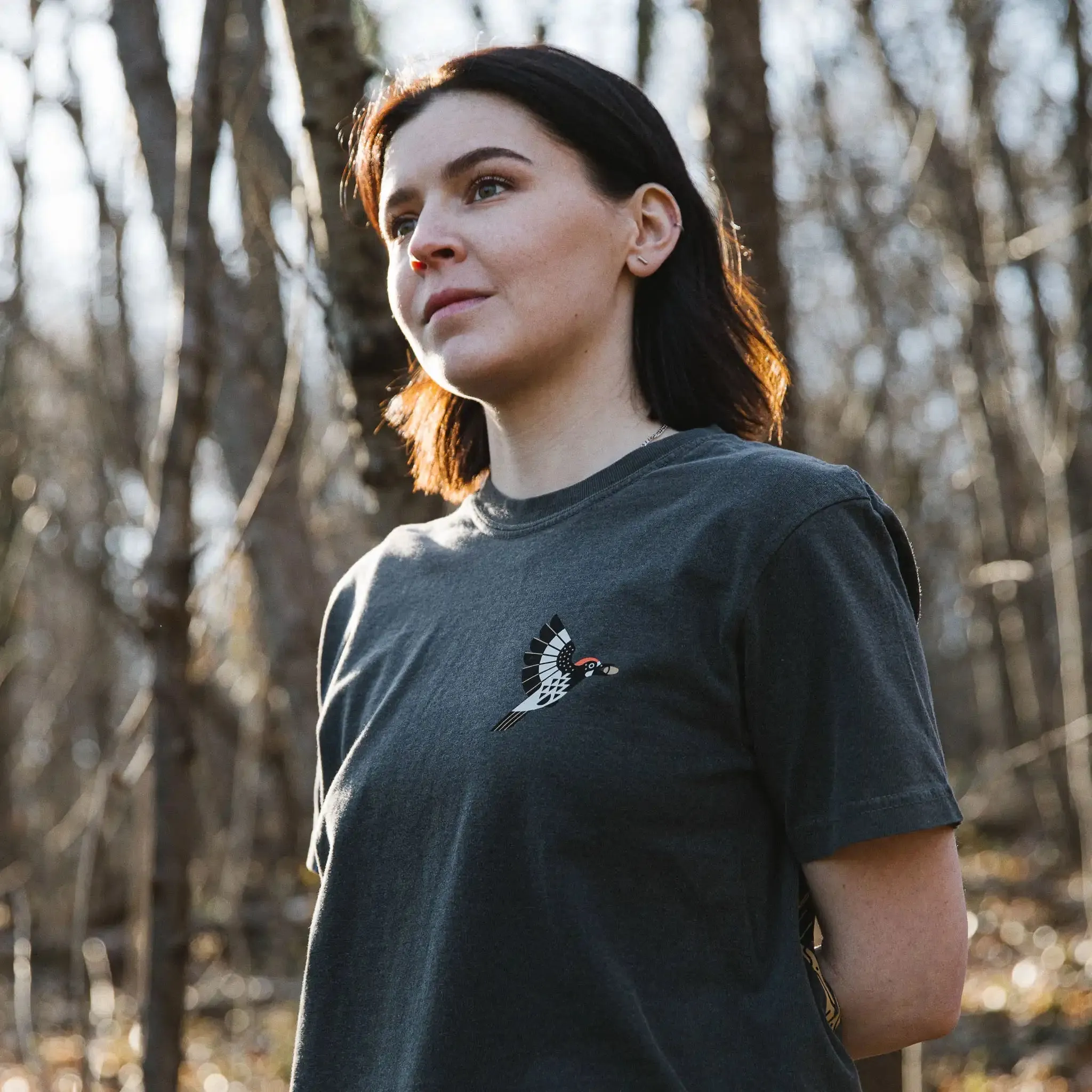 Woodpeckers of North America Tee sold by Bird Collective product image thumbnail 4