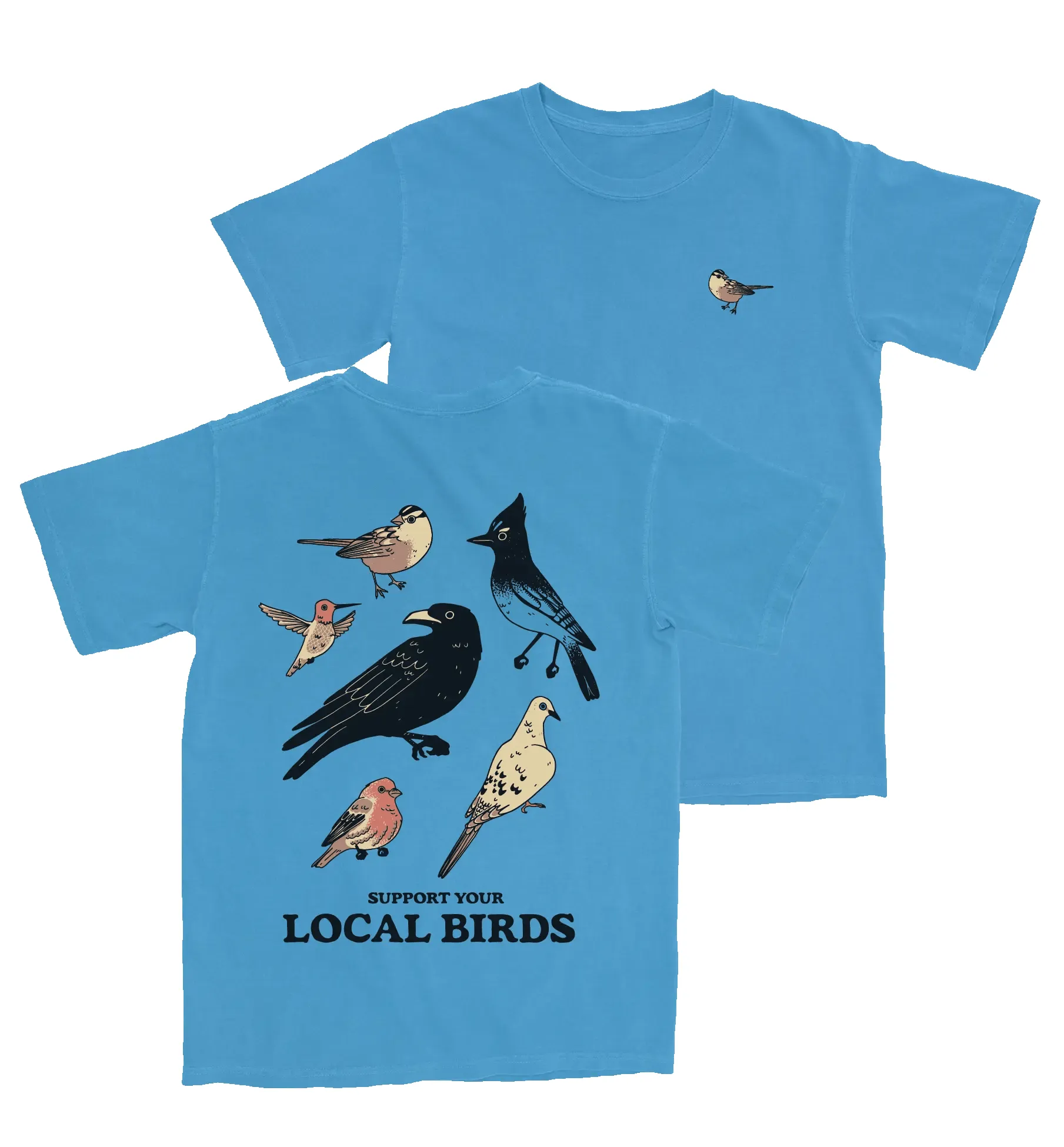 Backyard Birds West T-Shirt sold by Bird Collective