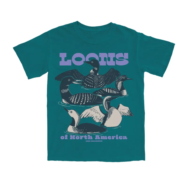 Loons of North America Tee sold by Bird Collective