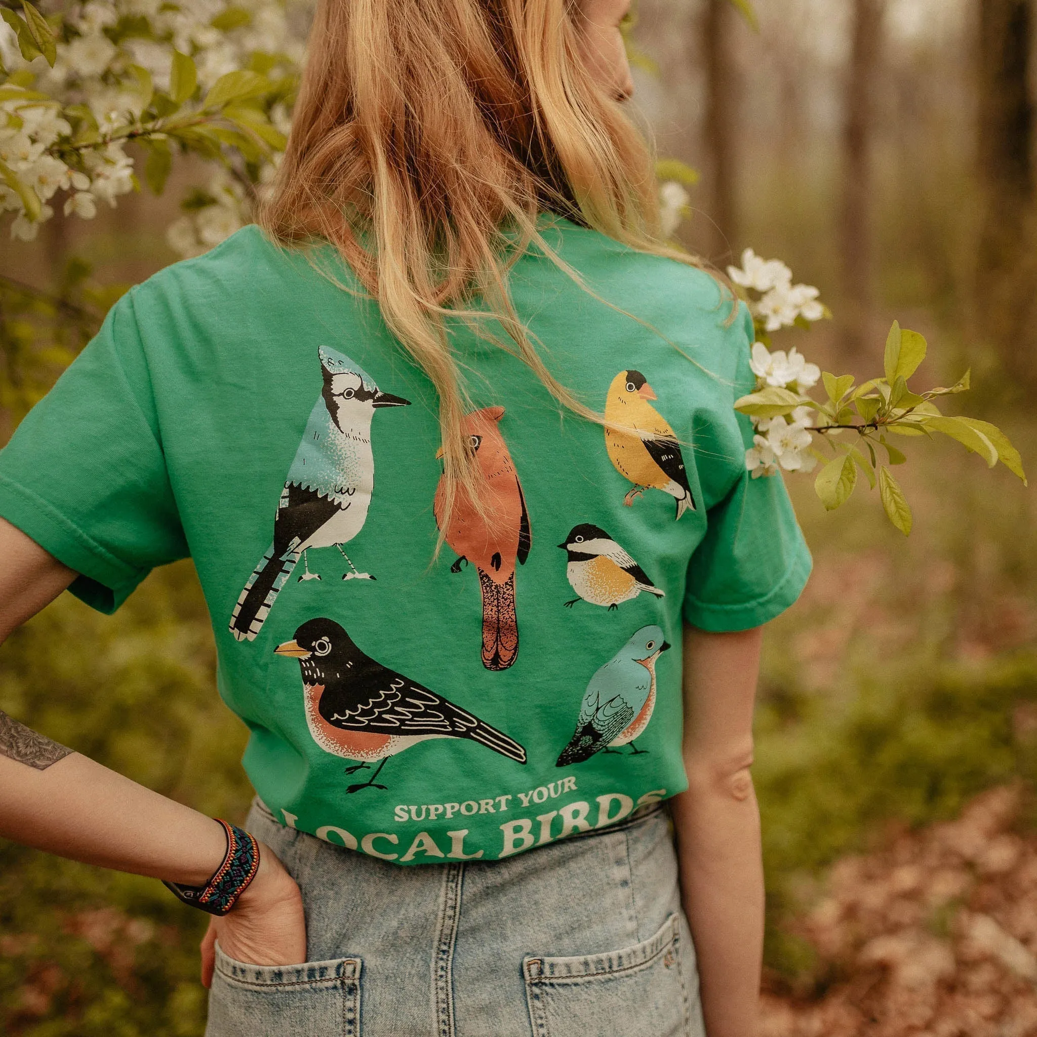 Backyard Birds East T-Shirt sold by Bird Collective product image thumbnail 3