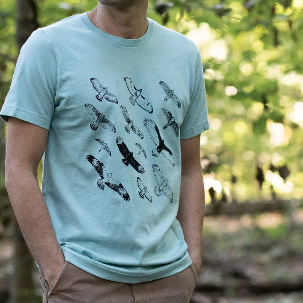 Hawks In Flight Lightweight T-Shirt sold by Bird Collective product image thumbnail 4