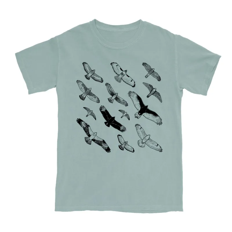 Hawks In Flight Lightweight T-Shirt sold by Bird Collective