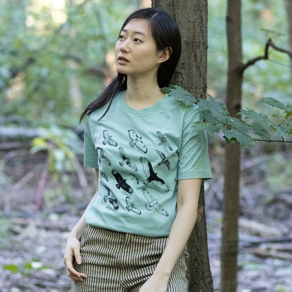 Hawks In Flight Lightweight T-Shirt sold by Bird Collective product image thumbnail 5