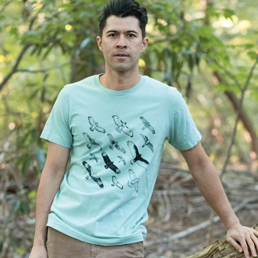 Hawks In Flight Lightweight T-Shirt sold by Bird Collective product image thumbnail 3
