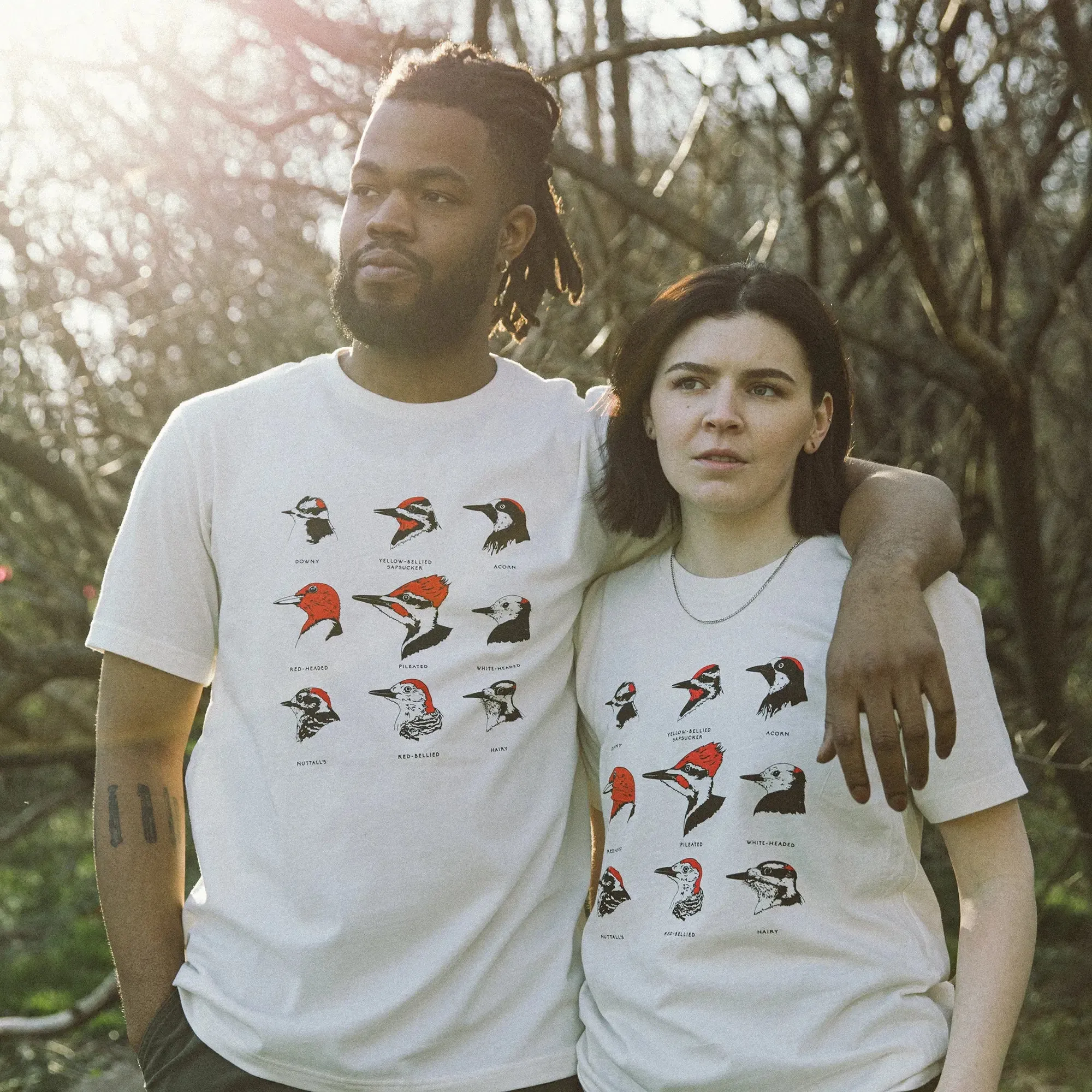 Woodpeckers T-Shirt sold by Bird Collective product image thumbnail 5