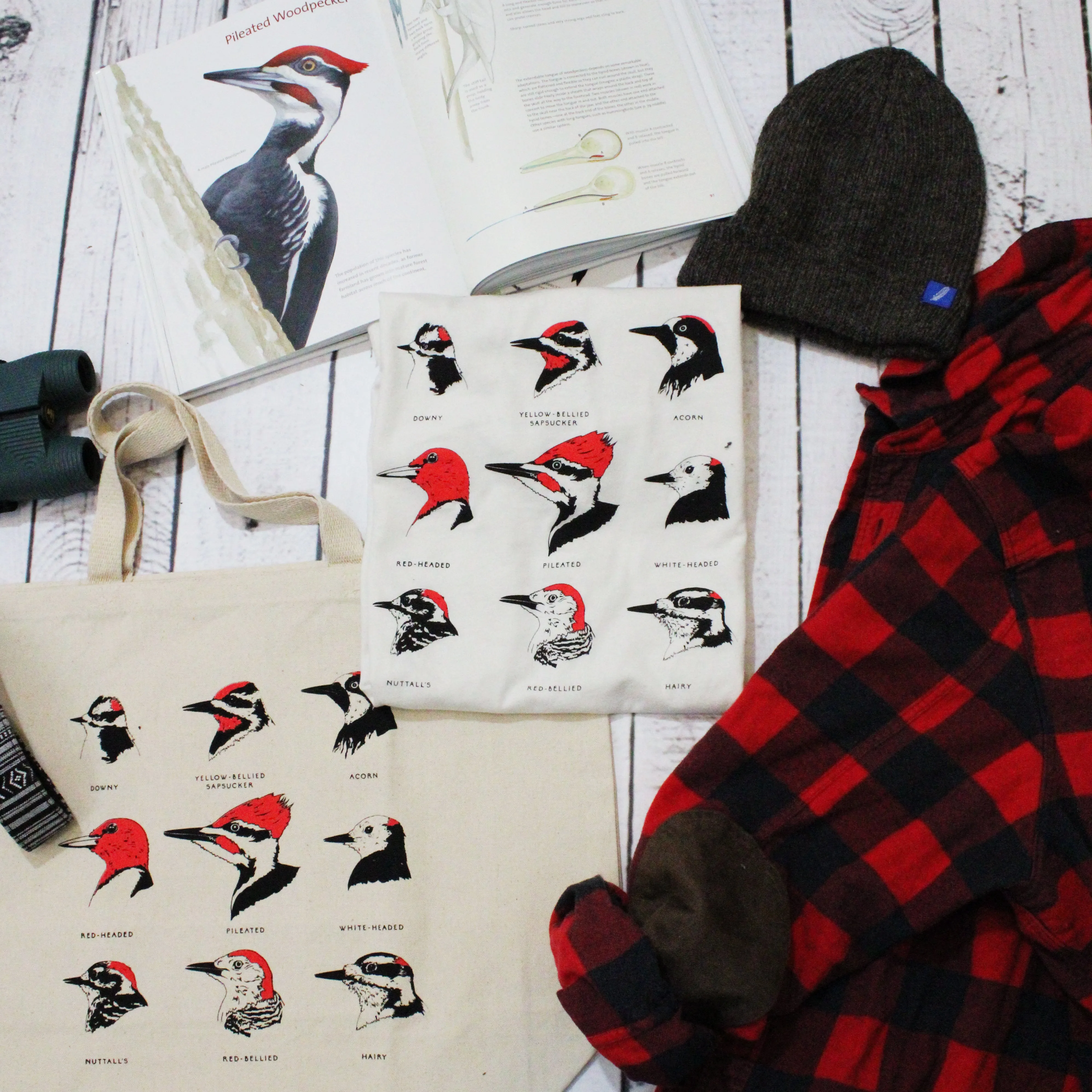 Woodpeckers T-Shirt sold by Bird Collective product image thumbnail 4