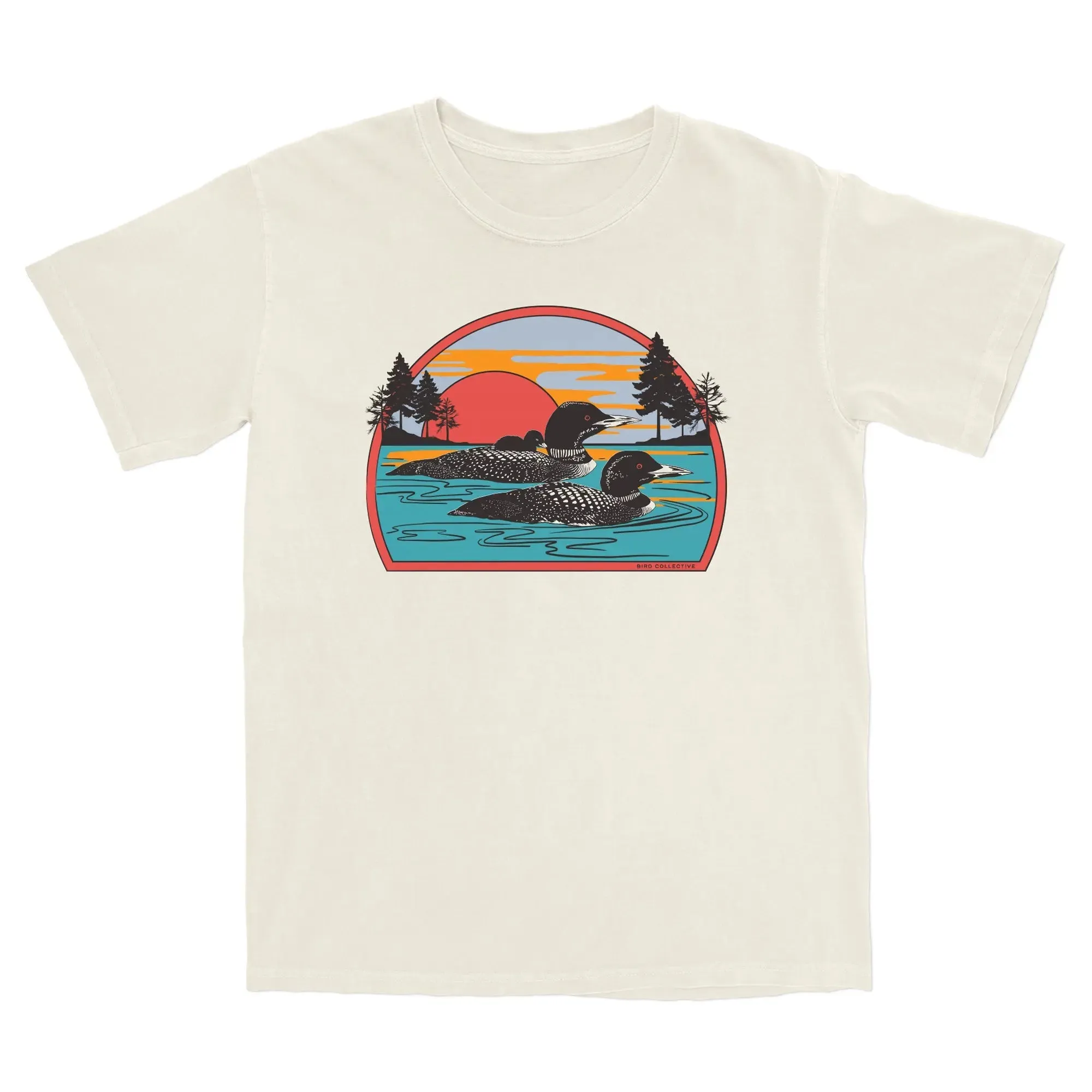 Retro Common Loon Lightweight Tee sold by Bird Collective