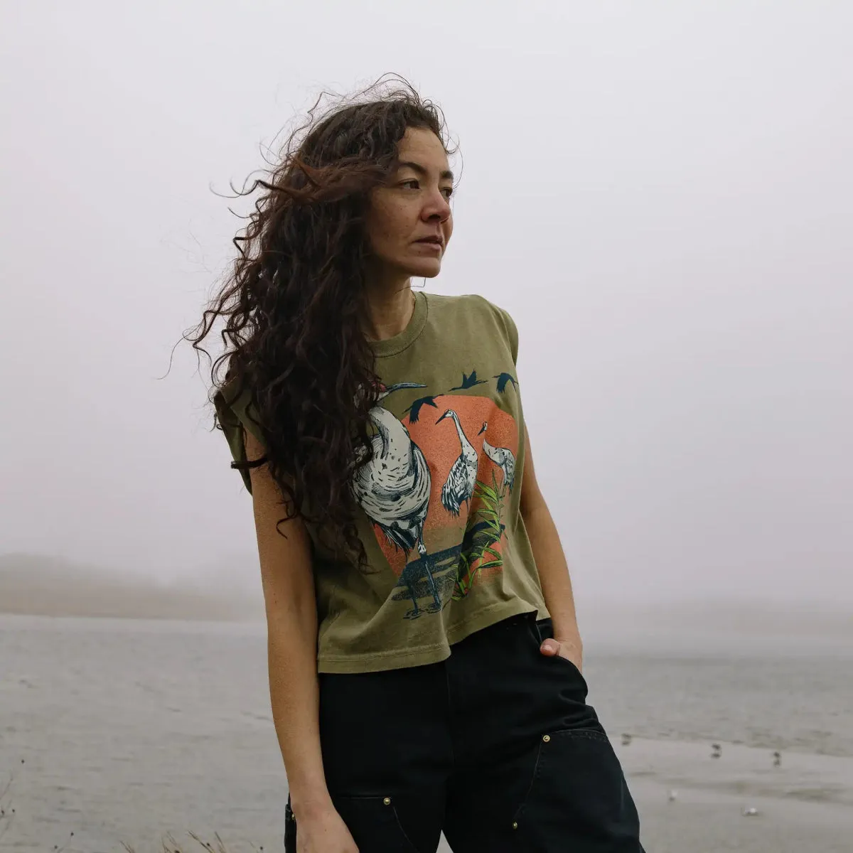 Sandhill Crane Tank sold by Bird Collective product image thumbnail 2