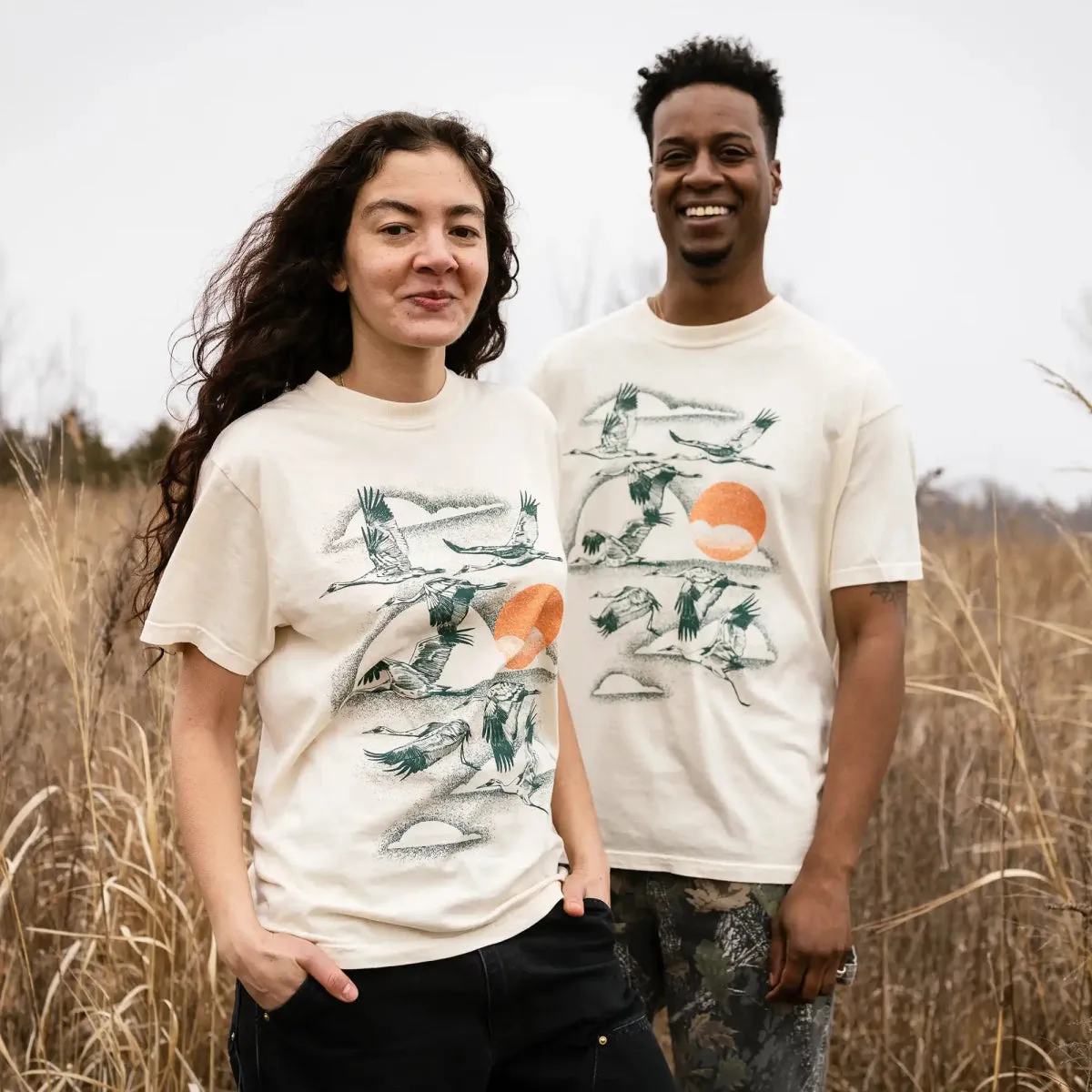 Whooping Crane Tee sold by Bird Collective product image thumbnail 4