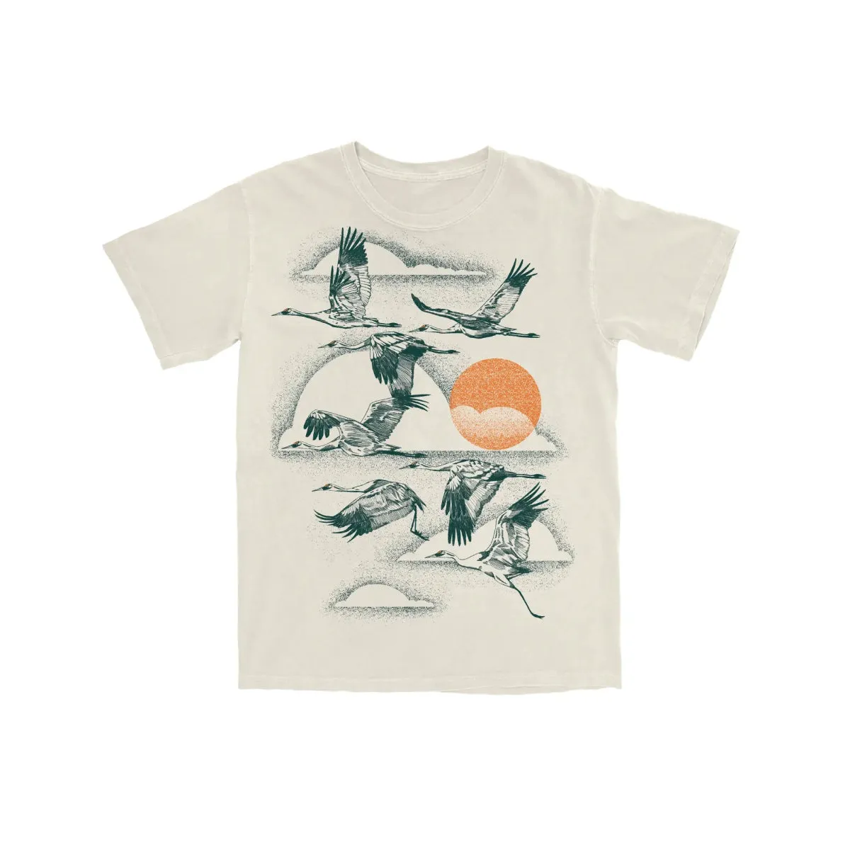 Whooping Crane Tee sold by Bird Collective