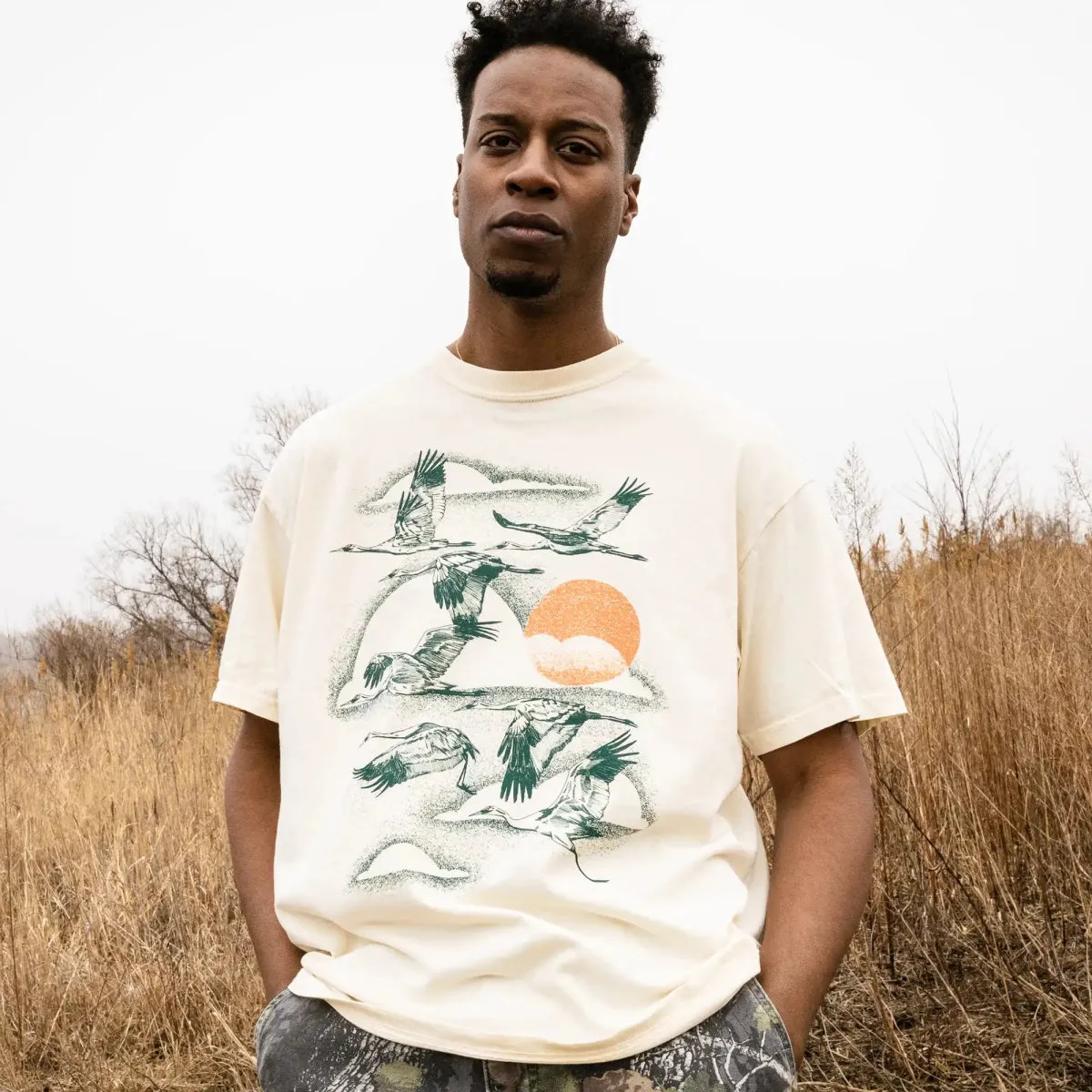 Whooping Crane Tee sold by Bird Collective product image thumbnail 3