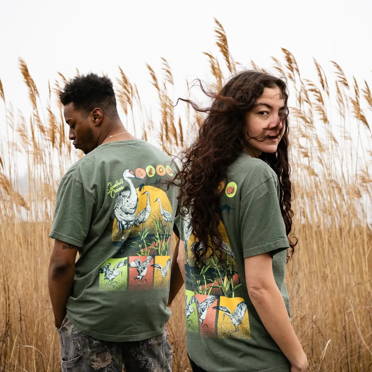 Sandhill Crane Tee sold by Bird Collective product image thumbnail 4