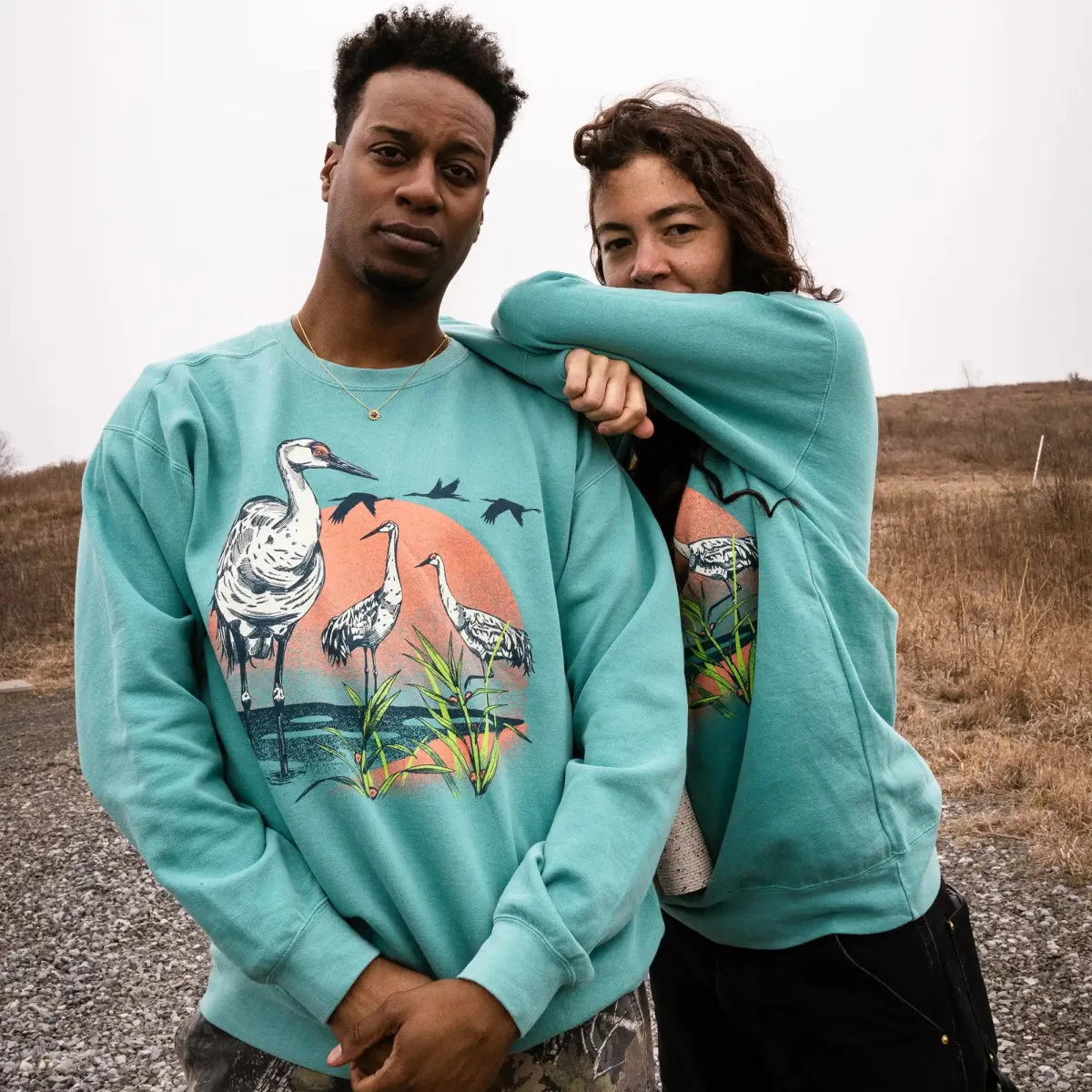 Sandhill Crane Sweatshirt sold by Bird Collective product image thumbnail 4