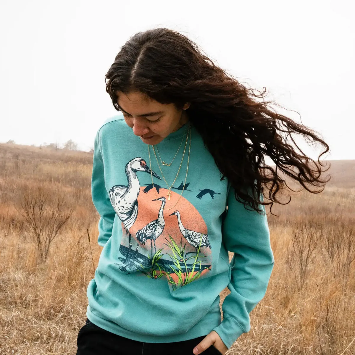 Sandhill Crane Sweatshirt sold by Bird Collective product image thumbnail 5