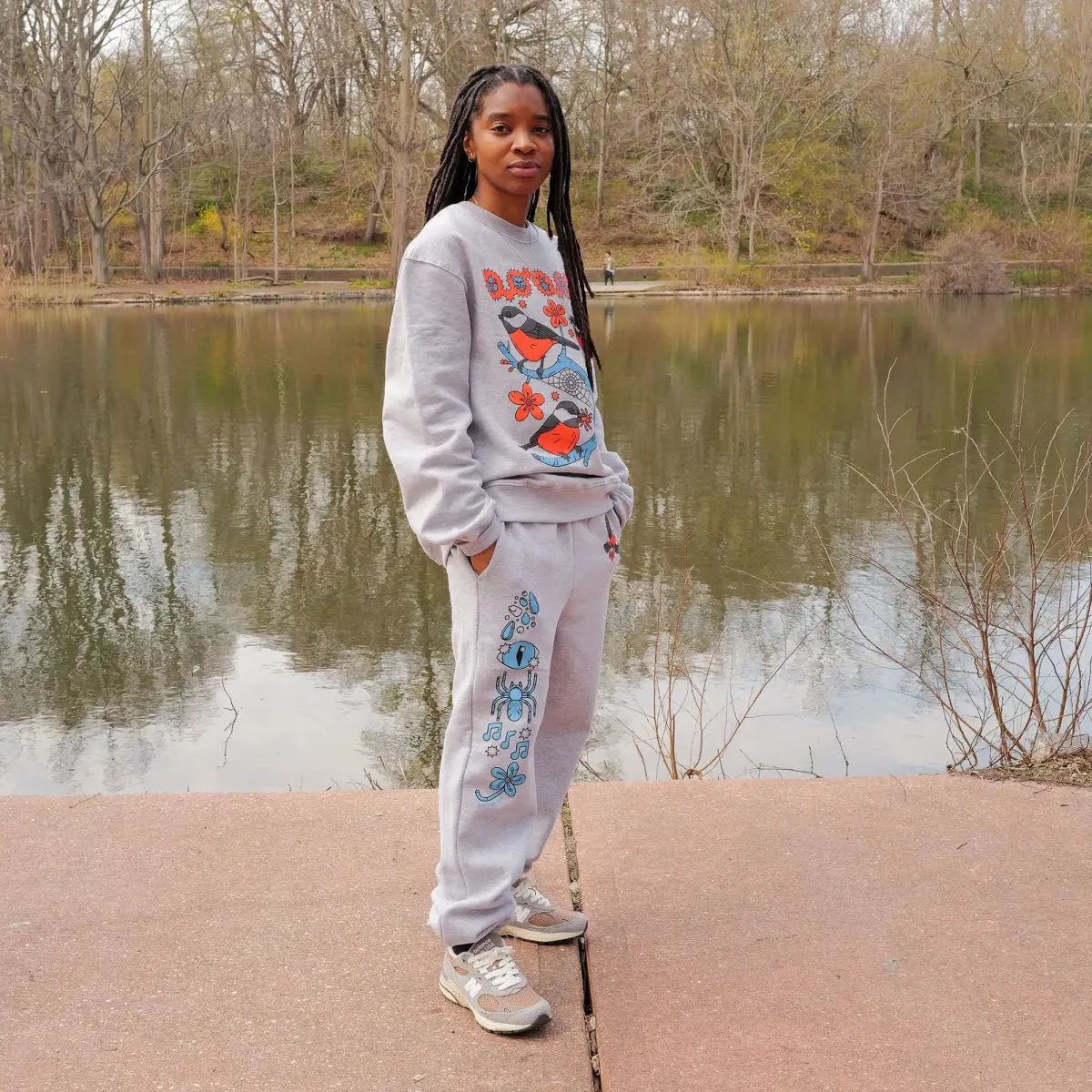 Chickadee Sweatpants sold by Bird Collective product image thumbnail 2