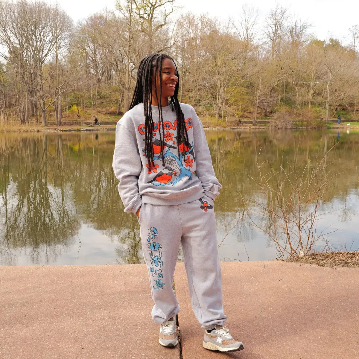 Chickadee Sweatpants sold by Bird Collective product image thumbnail 4