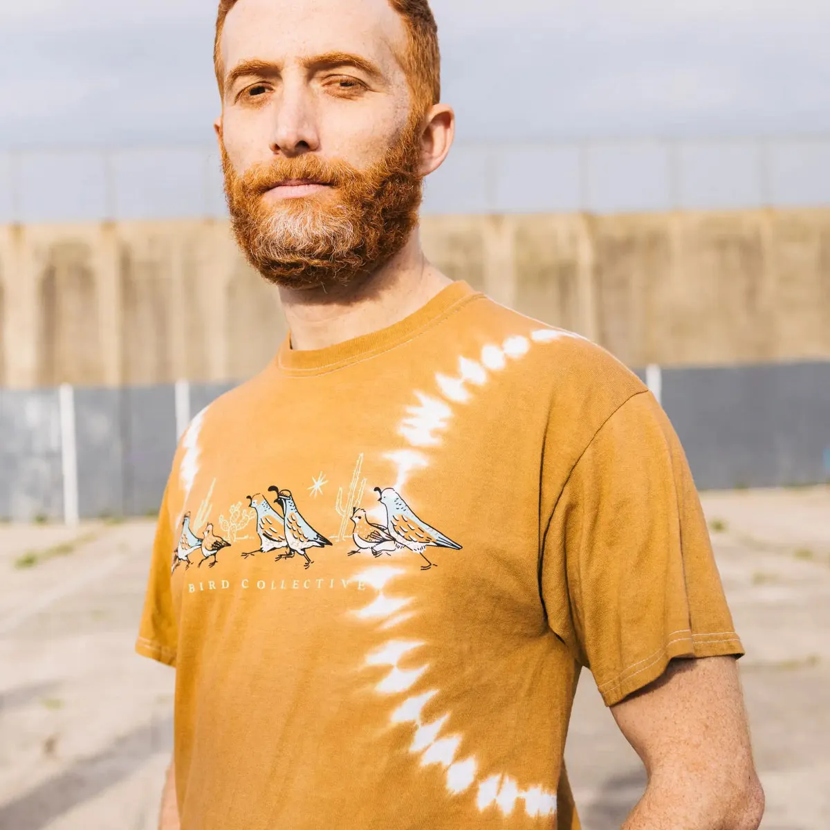 California Quail Tie Dye Tee sold by Bird Collective product image thumbnail 2