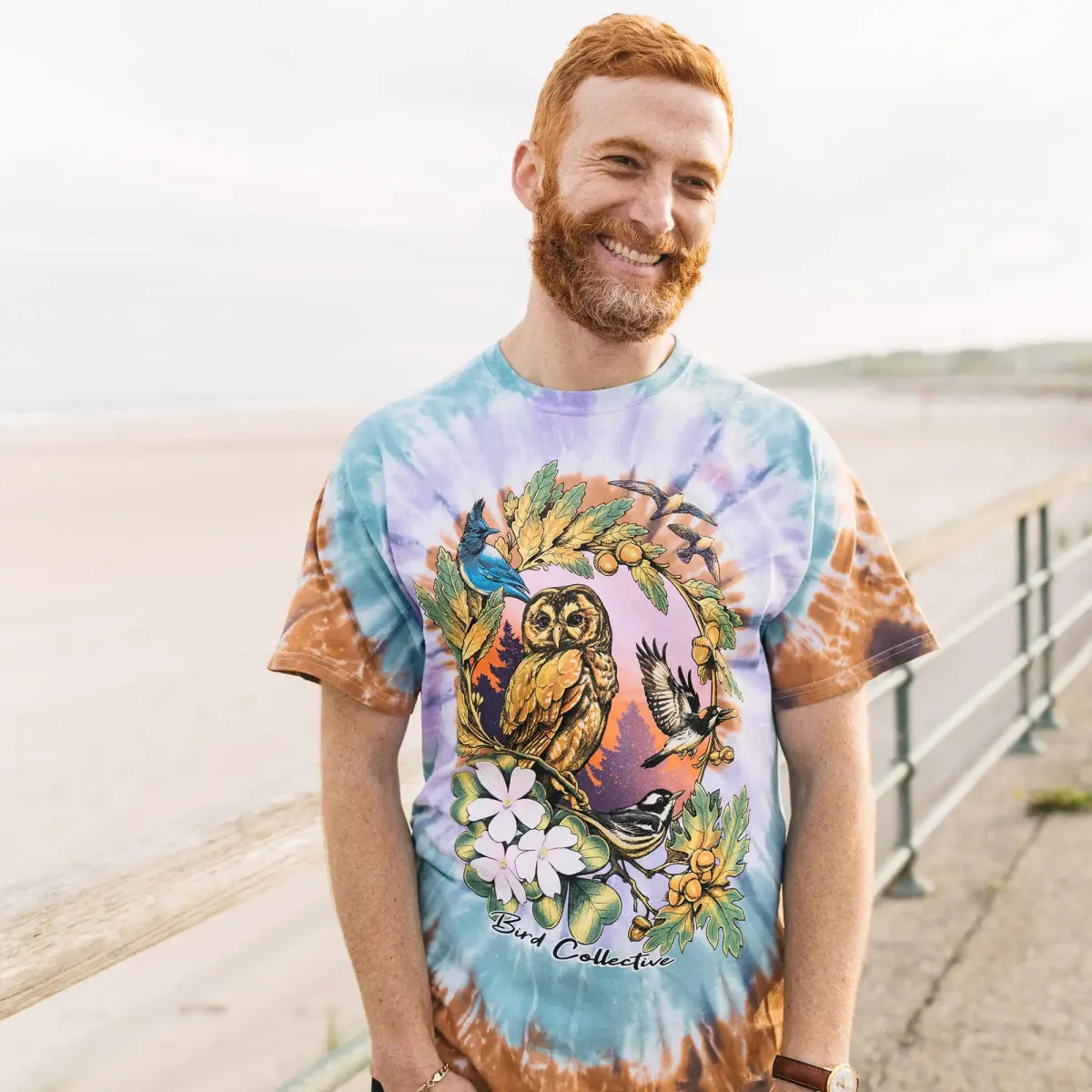 California Forests Tie Dye Tee sold by Bird Collective product image thumbnail 4