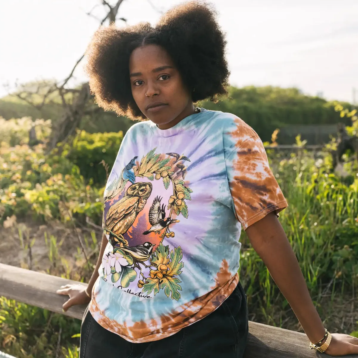 California Forests Tie Dye Tee sold by Bird Collective product image thumbnail 3