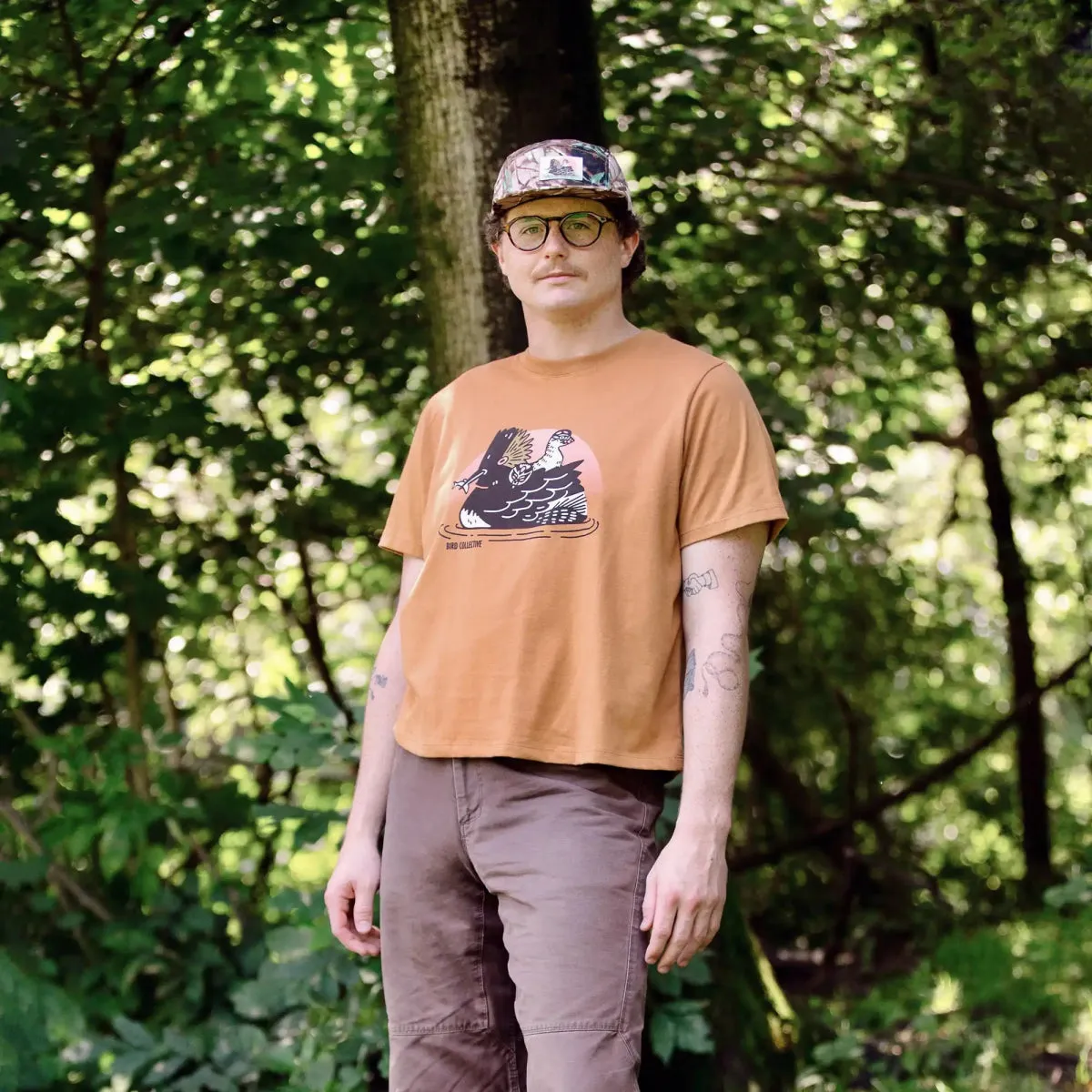 Eared Grebe Boxy Tee sold by Bird Collective product image thumbnail 4