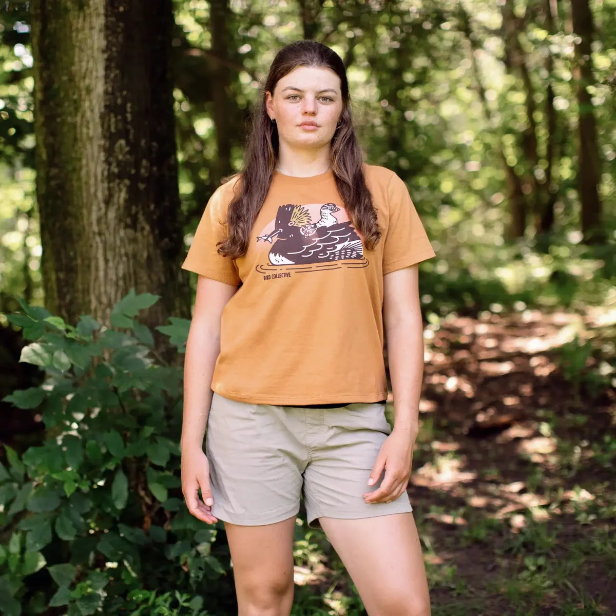 Eared Grebe Boxy Tee sold by Bird Collective product image thumbnail 2