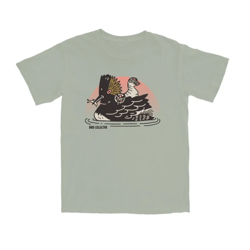 Eared Grebe Tee sold by Bird Collective