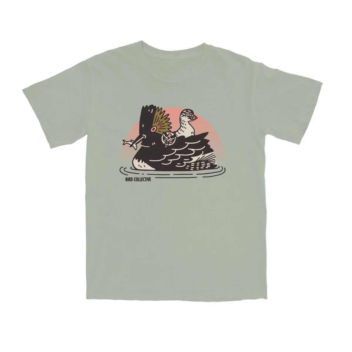 Eared Grebe Tee sold by Bird Collective