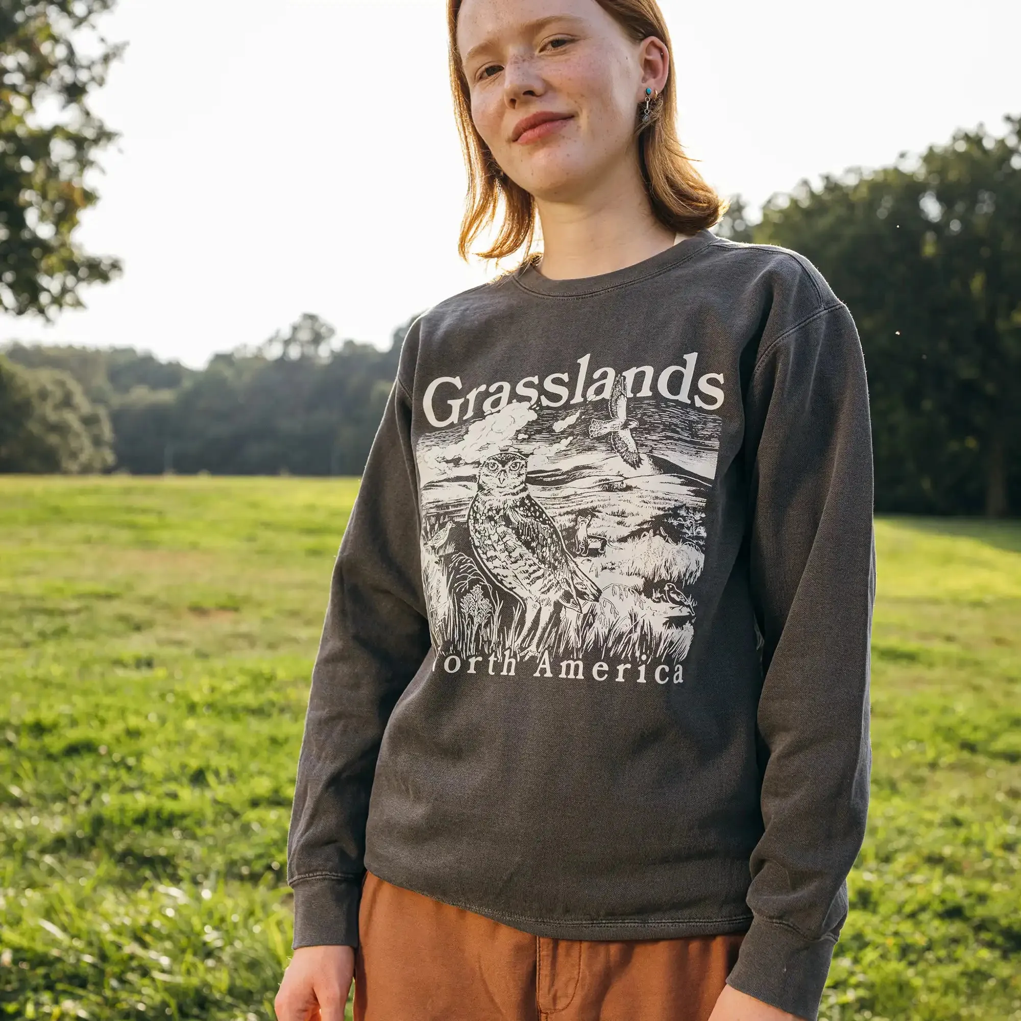 Grasslands Sweatshirt sold by Bird Collective product image thumbnail 4