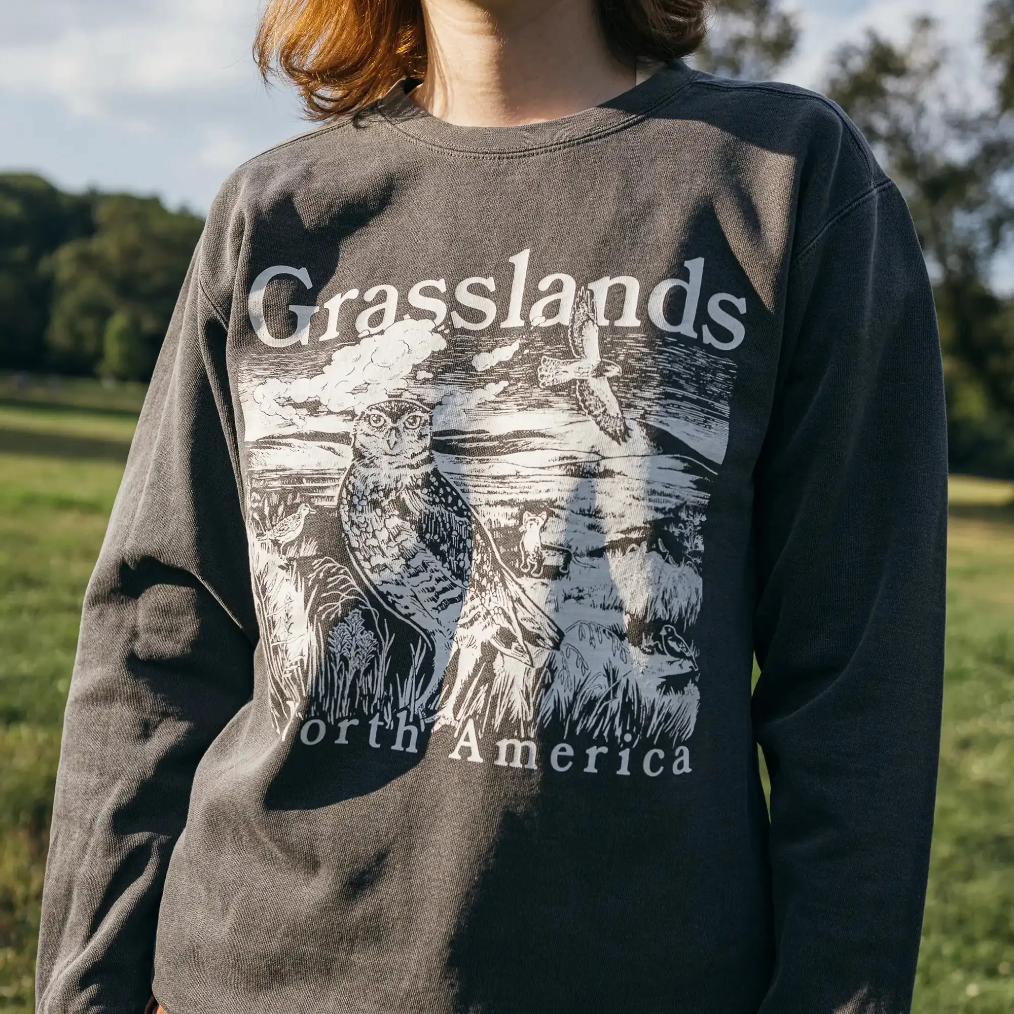 Grasslands Sweatshirt sold by Bird Collective product image thumbnail 3
