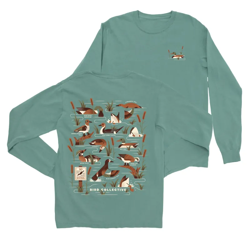 Dabbling Ducks Long Sleeve sold by Bird Collective