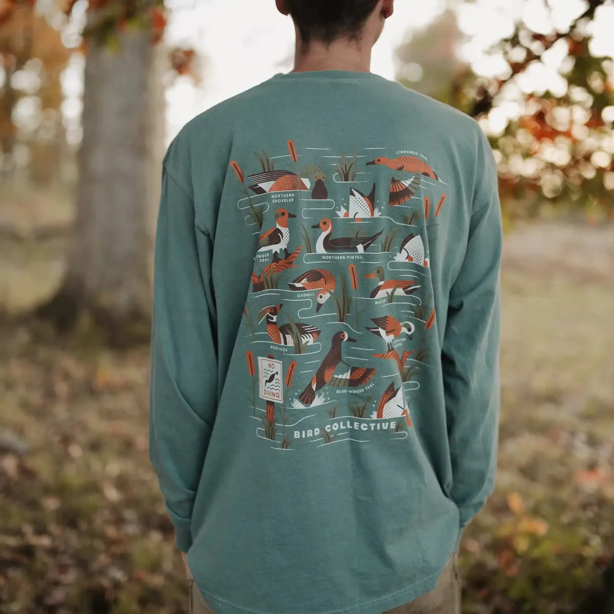 Dabbling Ducks Long Sleeve sold by Bird Collective product image thumbnail 2