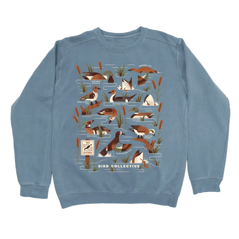 Dabbling Ducks Sweatshirt sold by Bird Collective