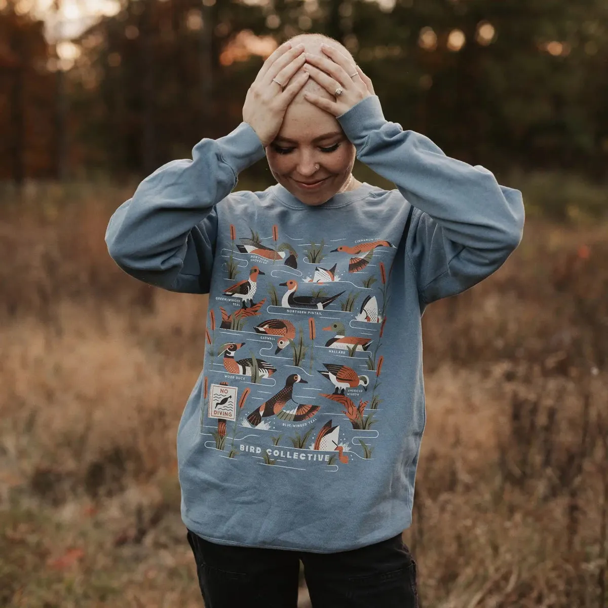 Dabbling Ducks Sweatshirt sold by Bird Collective product image thumbnail 4