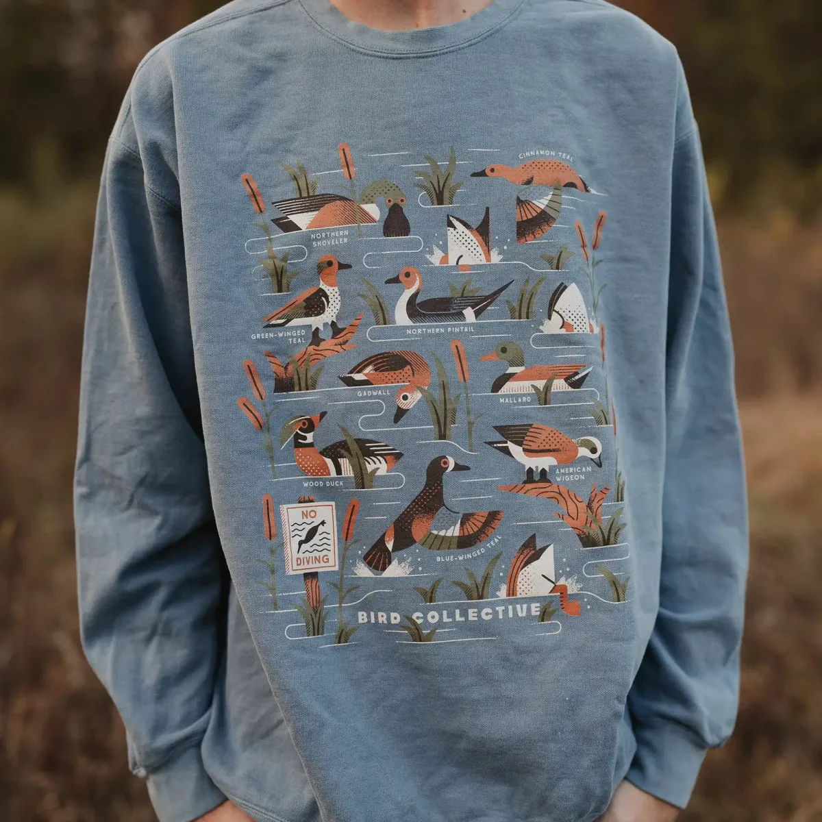 Dabbling Ducks Sweatshirt sold by Bird Collective product image thumbnail 3