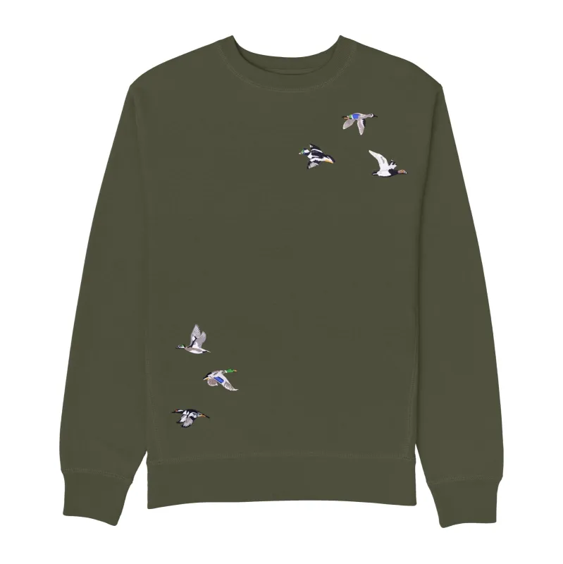 Ducks Embroidered Sweatshirt sold by Bird Collective