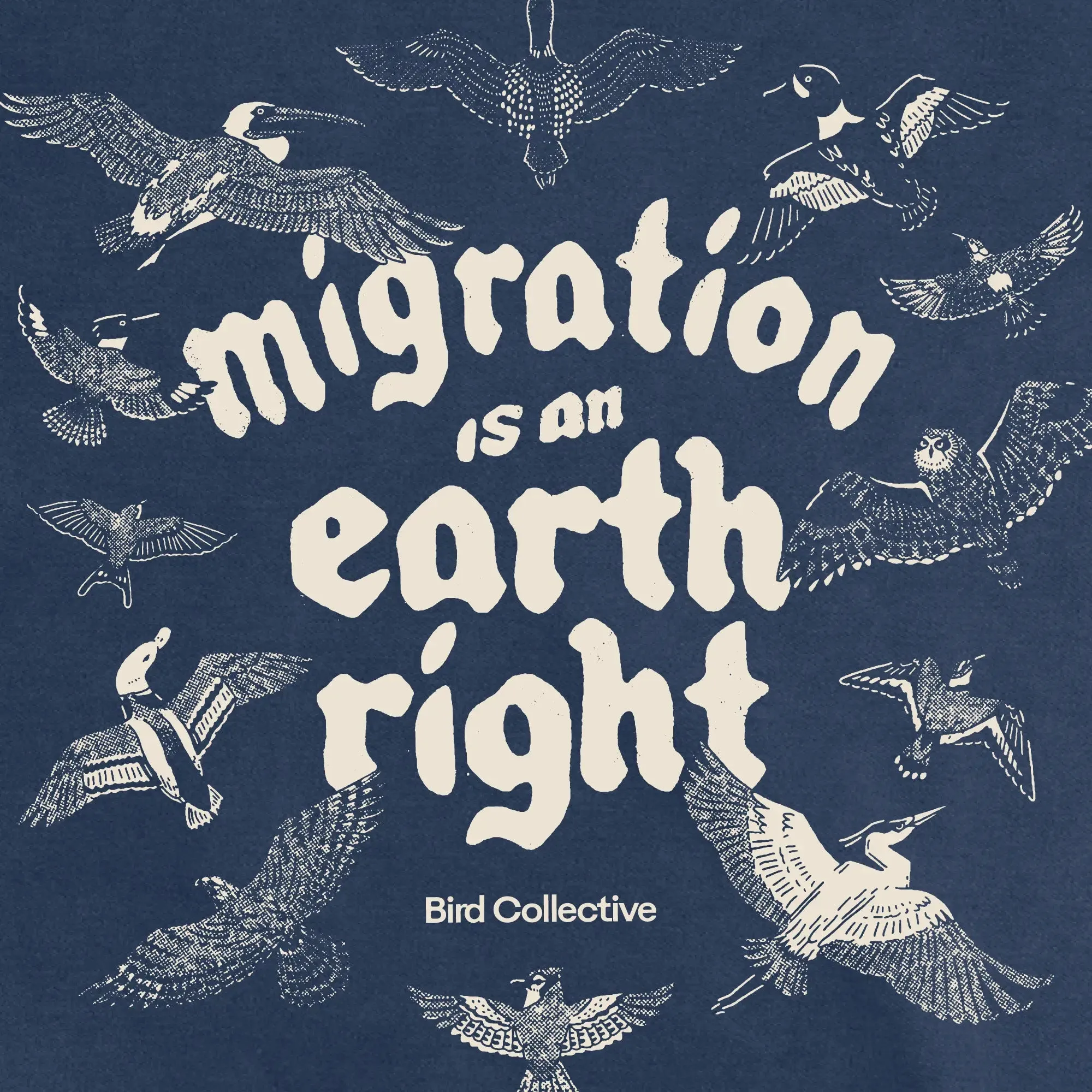 Migration Is An Earth Right Sweatshirt sold by Bird Collective product image thumbnail 2