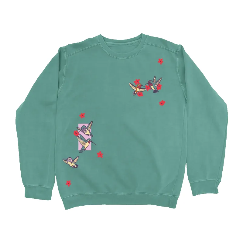 Hummingbirds Sweatshirt made by Bird Collective
