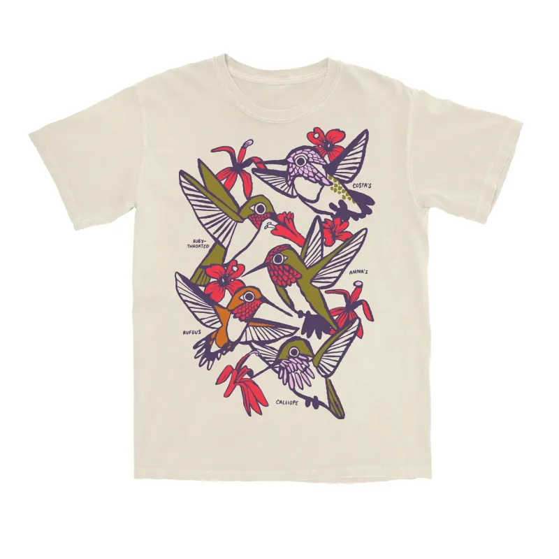 Hummingbirds Tee made by Bird Collective