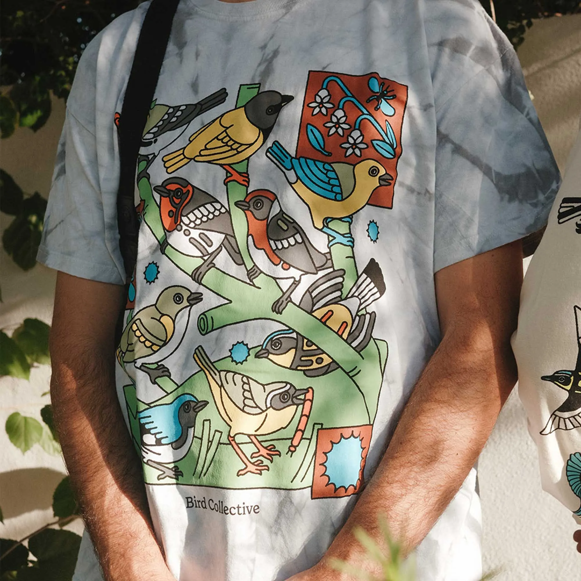 Warbler Tie Dye Tee sold by Bird Collective product image thumbnail 2