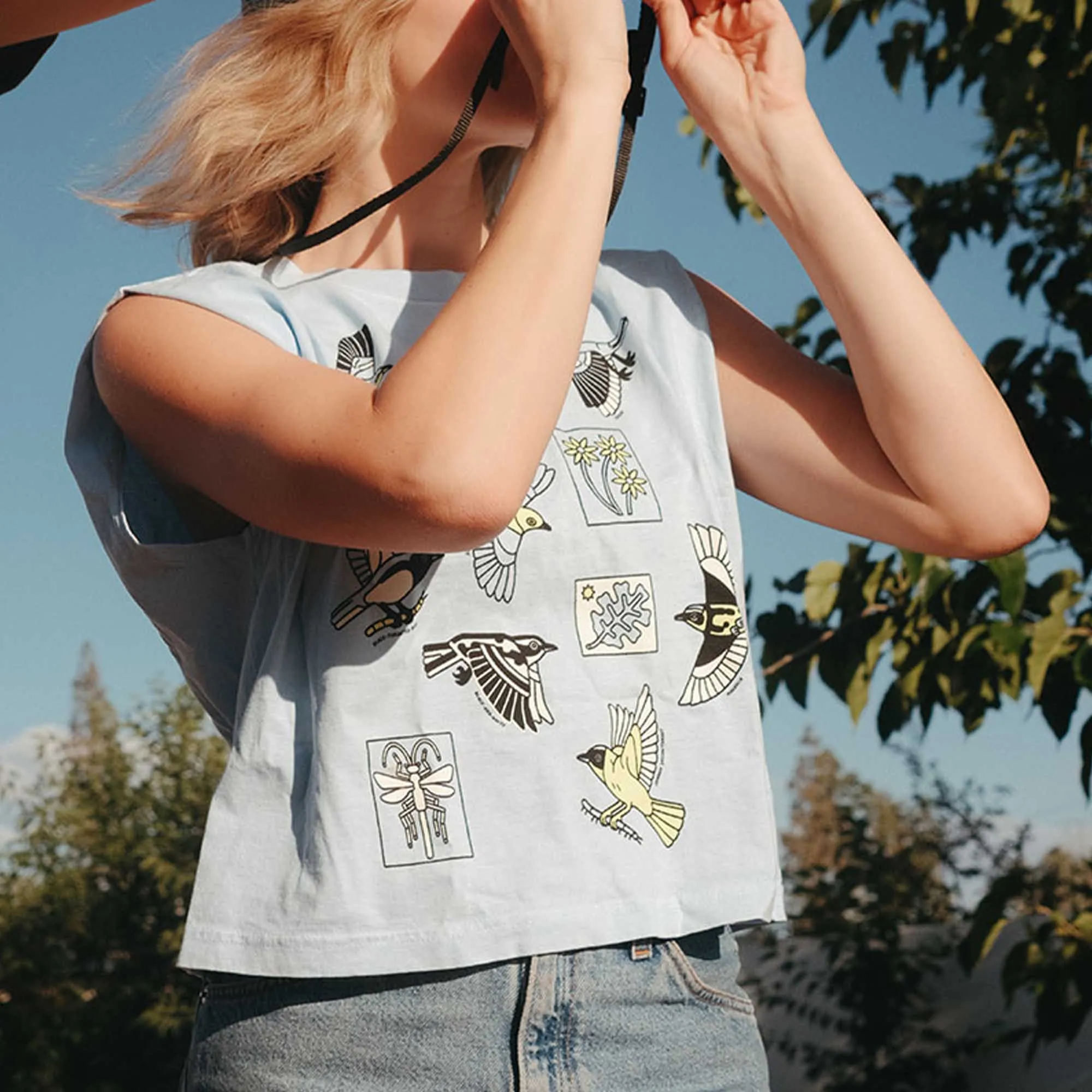 Morning Flight Boxy Tank sold by Bird Collective product image thumbnail 2