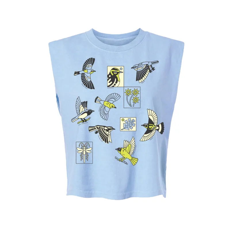 Morning Flight Boxy Tank made by Bird Collective