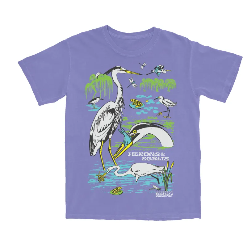 Herons & Egrets Tee made by Bird Collective