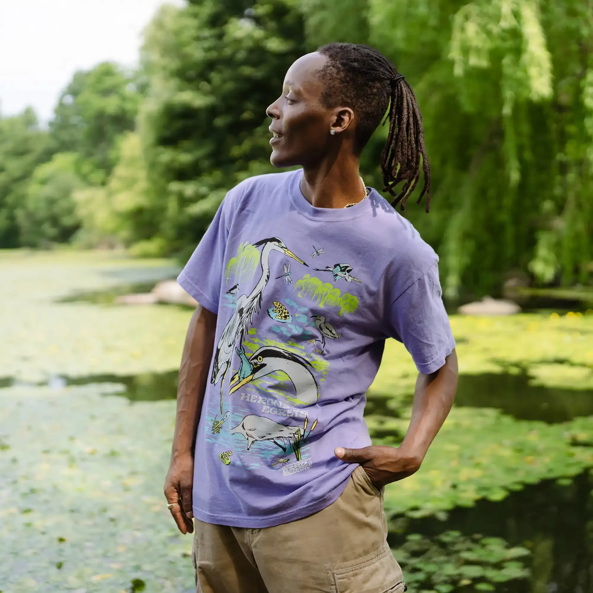 Herons & Egrets Tee sold by Bird Collective product image thumbnail 2