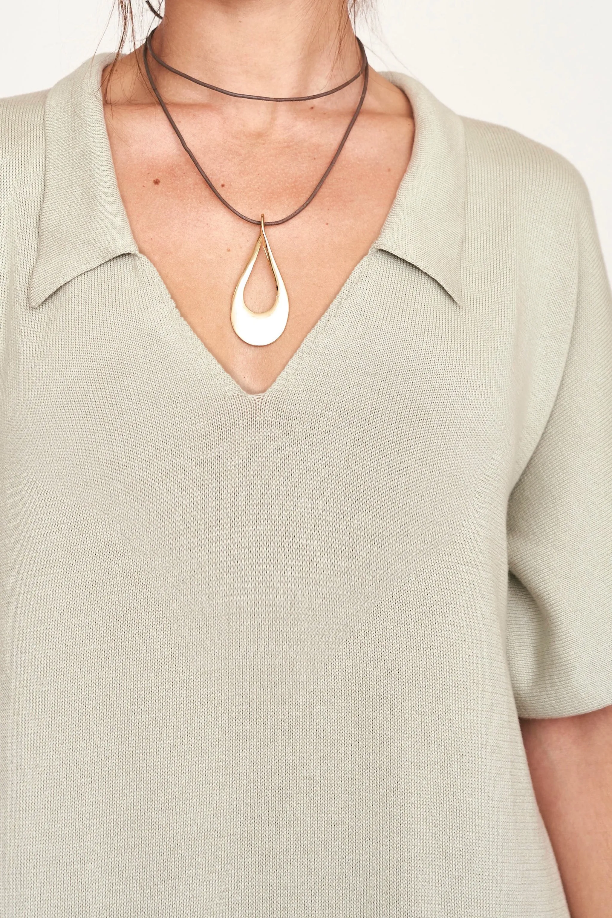 Adelaide Knit Caftan in Powder sold by Mirth product image thumbnail 4