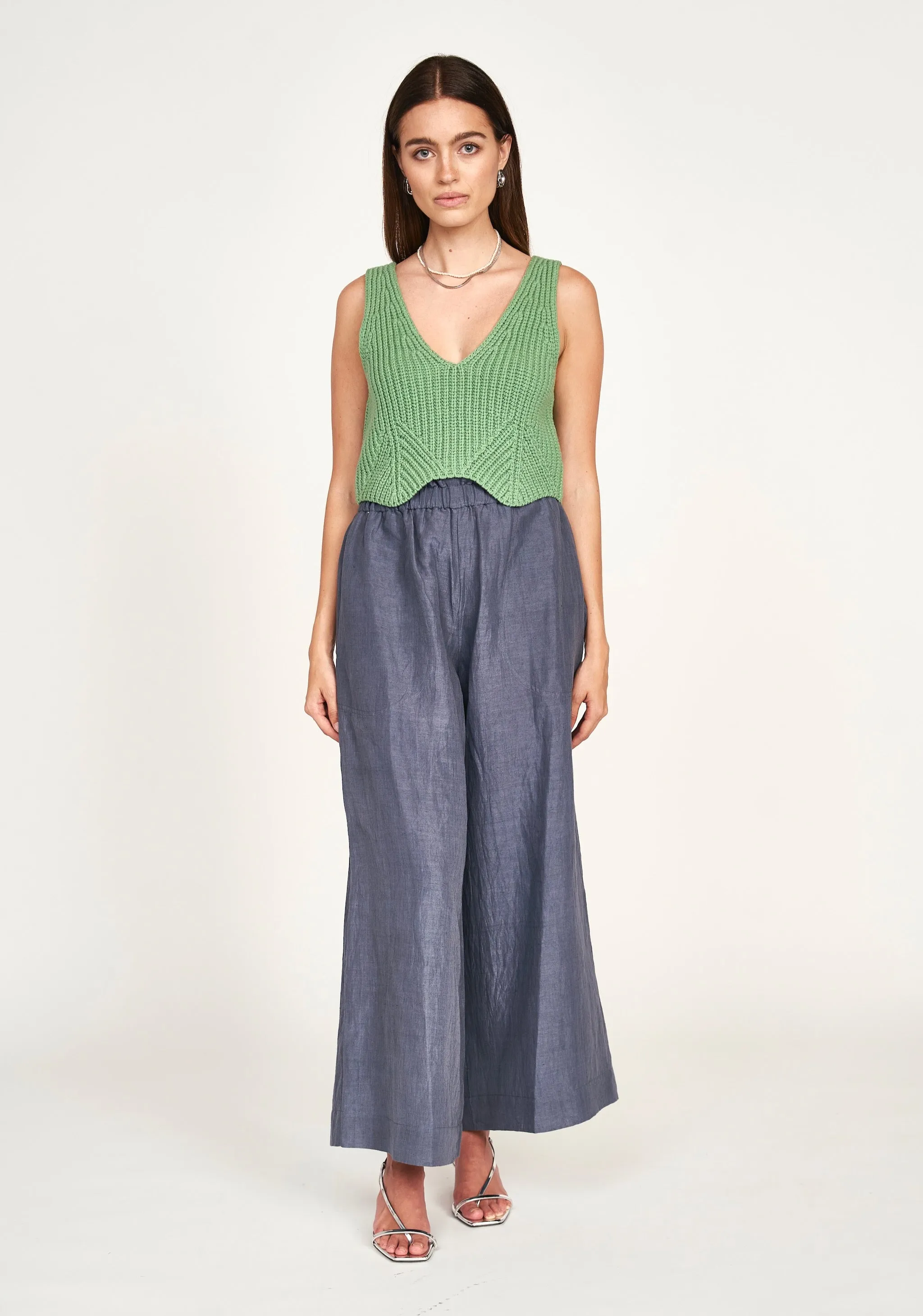 Arles Knit Tank in Clover sold by Mirth