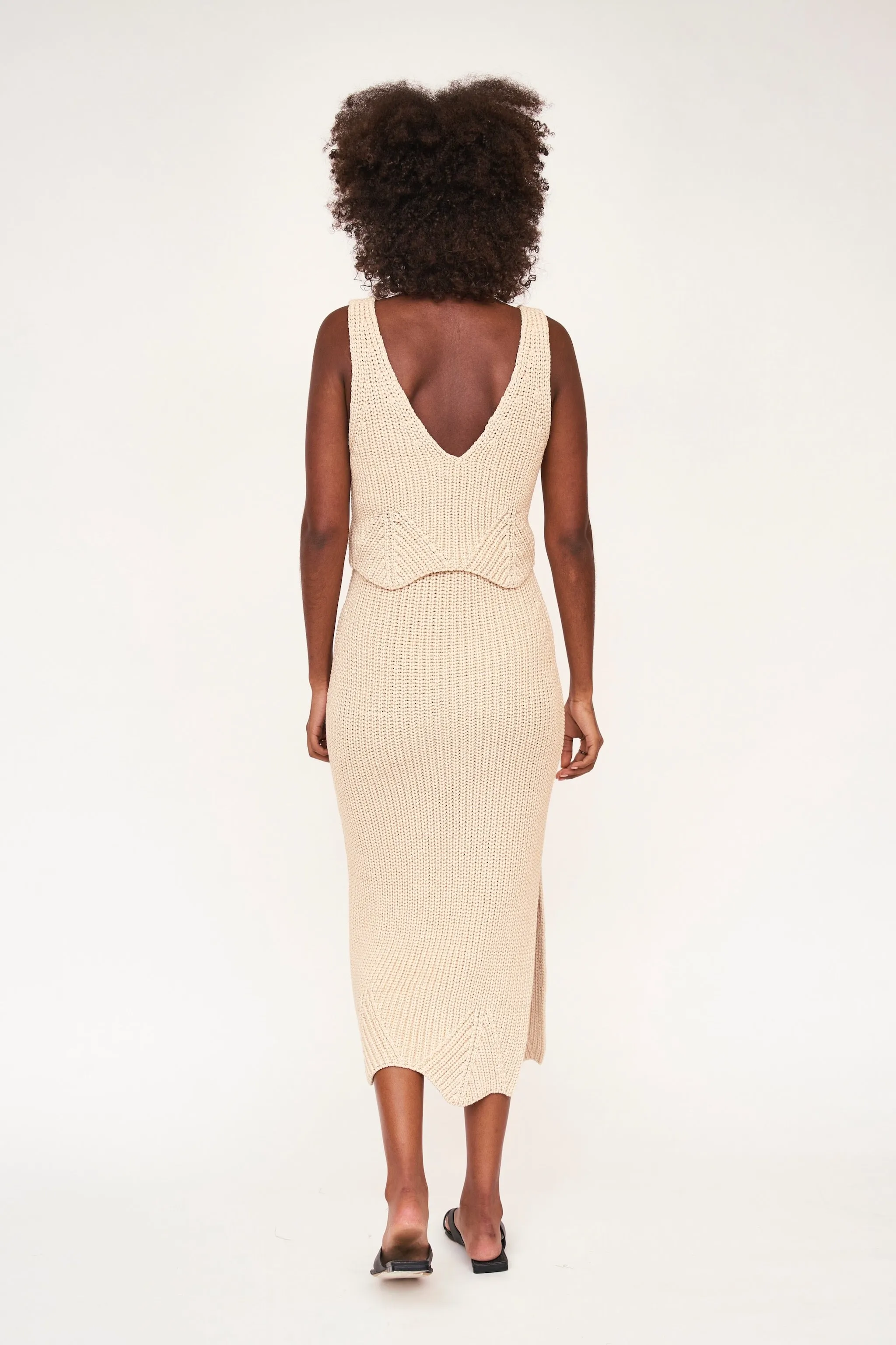 Arles Knit Tank in Shell sold by Mirth product image thumbnail 5