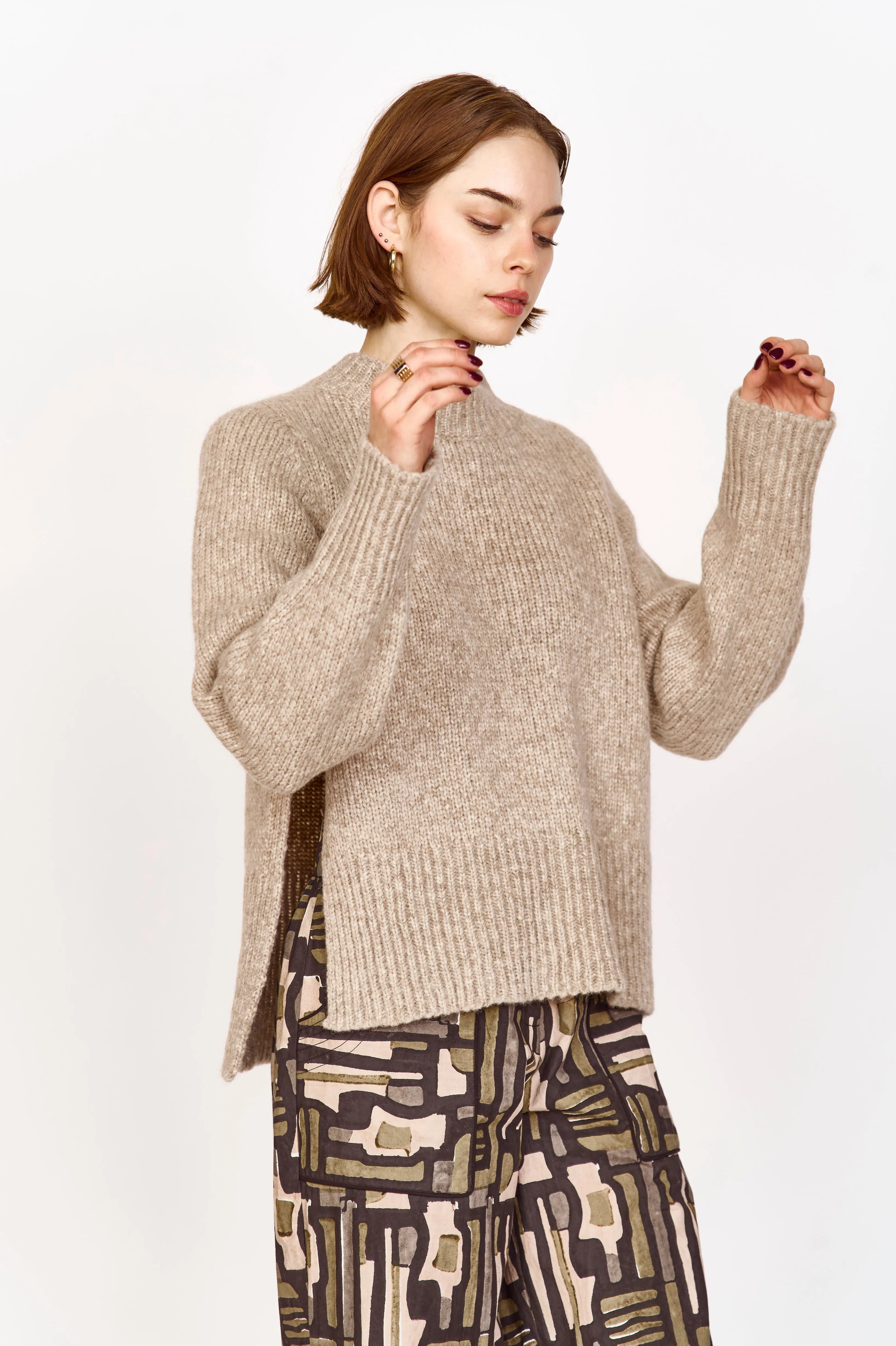 Aspen Open Side Pullover in Camel sold by Mirth product image thumbnail 2